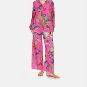 NWT Johnny Was Laughlin Pant Verney Print  $295 MSRP